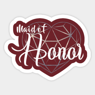 Maid of Honor Sticker